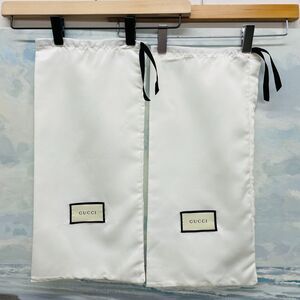 Gucci Dust Bag Pair Gucci Shoes Dust Bags Set White Satin Dust Bags Covers Gucci